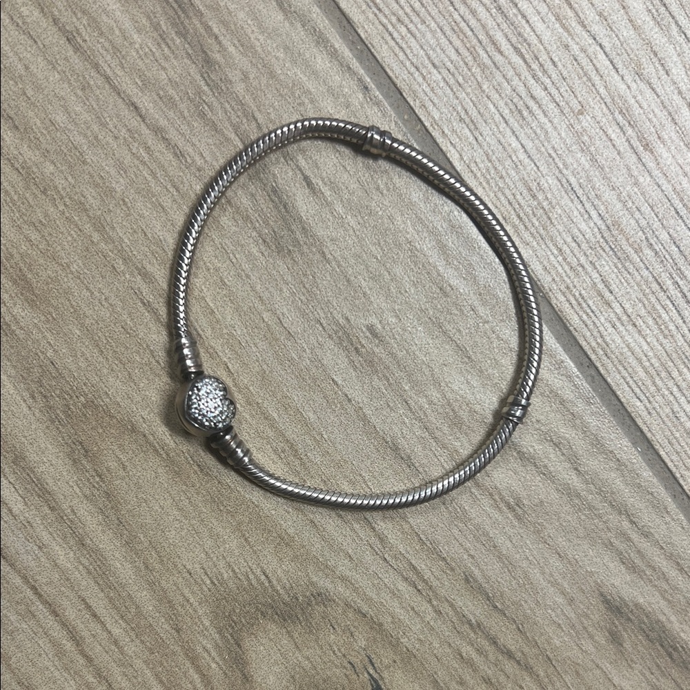 Pandora Silver Bracelet with Sparkling Bead
